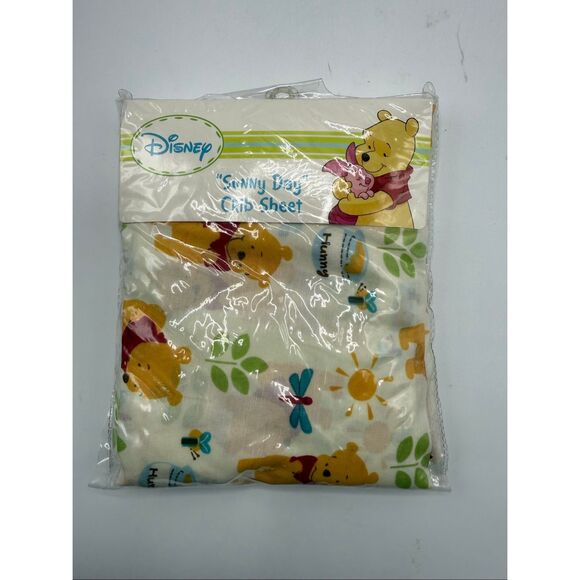 Disney Pooh Bear Piglet Sunny Days Crib Sheet - New in Package - Picture 1 of 2